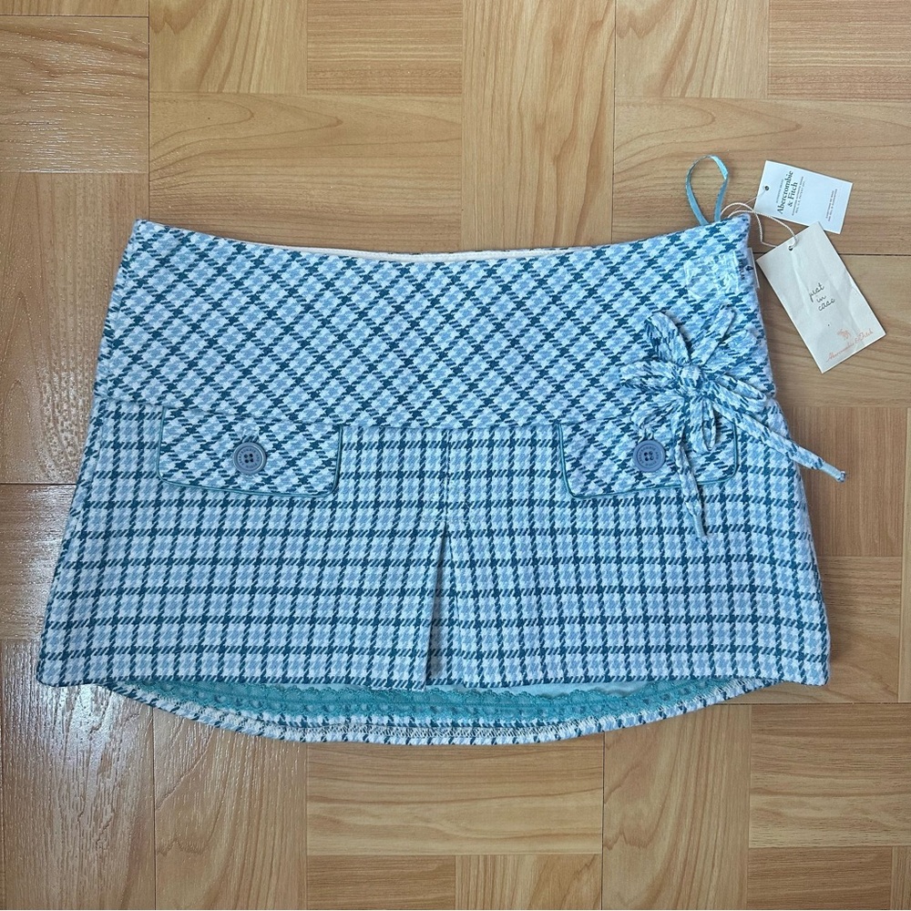 Abercrombie & Fitch Houndstooth Mini Skirt